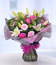 Eileen Jenkins Pink Aqua Bouquet
